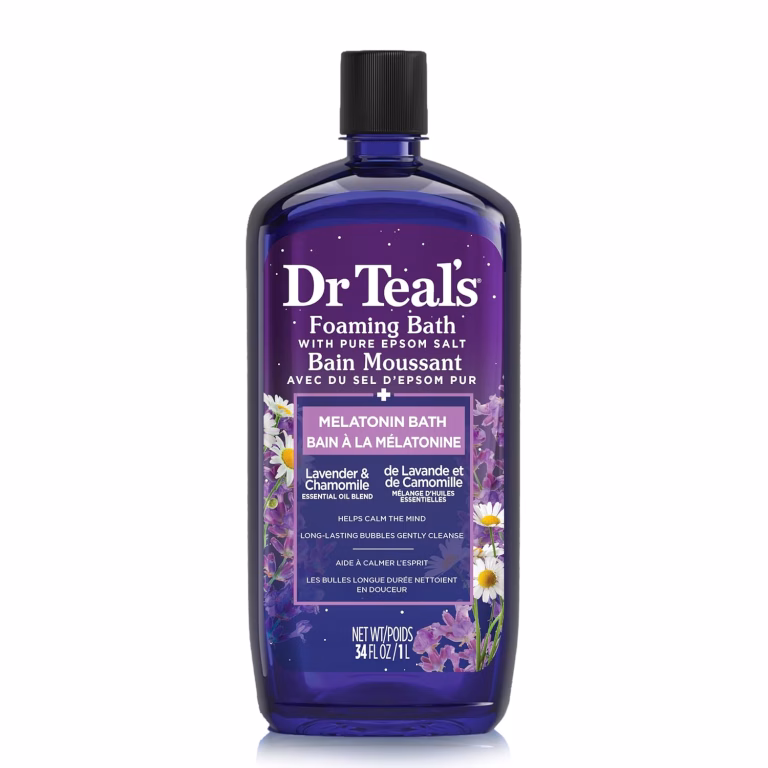 Dr Teal’s Foaming Bath With Pure Epsom Salt Sleep Bath With Melatonin & Essential Oils 34 FL OZ